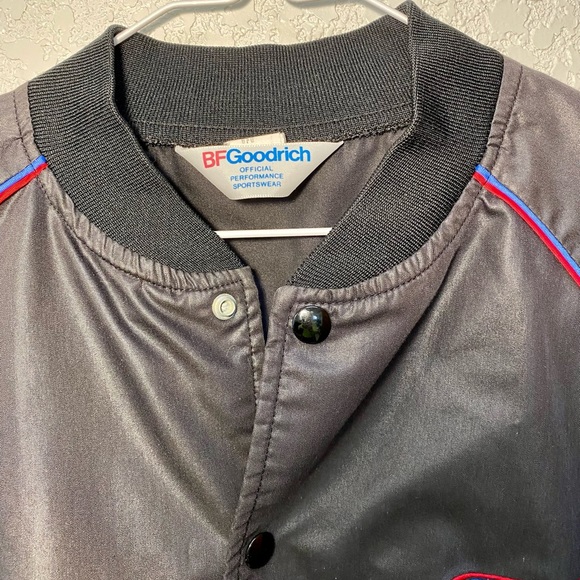 Vintage VTG Made in USA BF Goodrich T/A Radials Garage Jacket Men’s Size Large - Picture 3 of 12